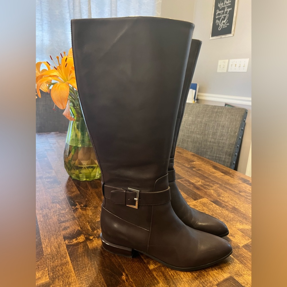 Nine West , boots size 7 dark brown leather